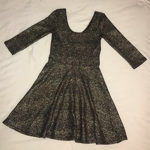 Black and Gold Dress